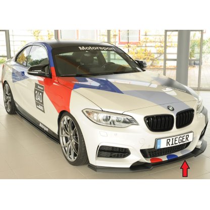Rieger lipa pod přední nárazník pro BMW řada 2 F23 kabriolet, 07/17-, plast ABS bez povrchové úpravy
