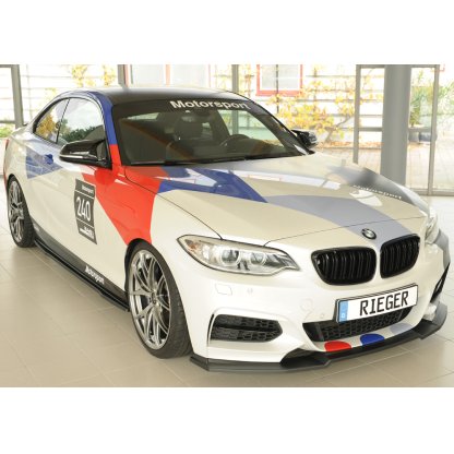 Rieger lipa pod přední nárazník pro BMW řada 2 F23 kabriolet, 07/17-, plast ABS bez povrchové úpravy