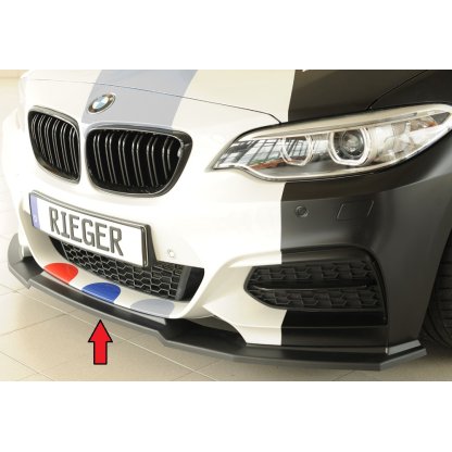 Rieger lipa pod přední nárazník pro BMW řada 2 F23 kabriolet, 07/17-, plast ABS bez povrchové úpravy