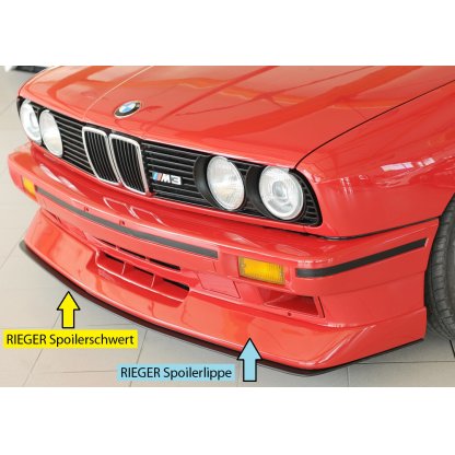 Rieger lipa pod přední nárazník pro BMW řada 3 E30 M3 kupé, 01/86-, plast ABS bez povrchové úpravy