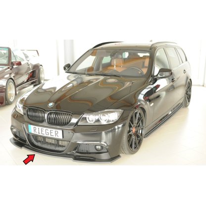Rieger lipa pod přední nárazník pro BMW řada 3 E91 touring, 09/08-, plast ABS bez povrchové úpravy