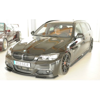 Rieger lipa pod přední nárazník pro BMW řada 3 E91 touring, 09/08-, plast ABS bez povrchové úpravy