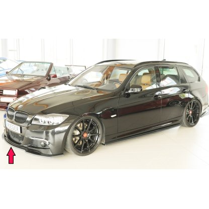 Rieger lipa pod přední nárazník pro BMW řada 3 E91 touring, 09/08-, plast ABS bez povrchové úpravy