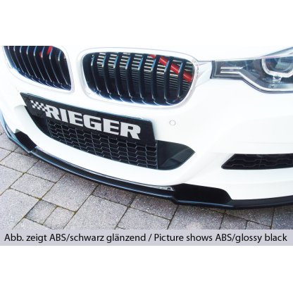 Rieger lipa pod přední nárazník pro BMW řada 3 F30, F31 sedan, touring vč. faceliftu, 02/12-06/15, 07/15-, 10/12-06/15, plast ABS bez povrchové úpravy