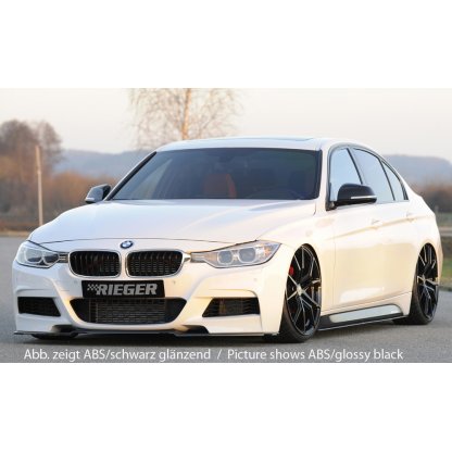 Rieger lipa pod přední nárazník pro BMW řada 3 F30, F31 sedan, touring vč. faceliftu, 02/12-06/15, 07/15-, 10/12-06/15, plast ABS bez povrchové úpravy
