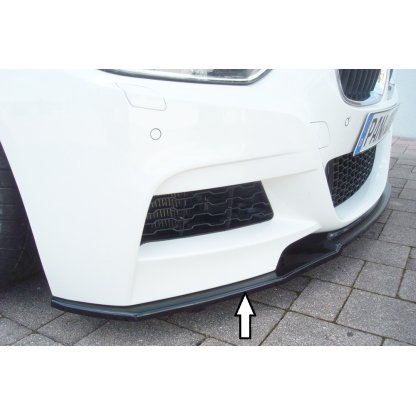 Rieger lipa pod přední nárazník pro BMW řada 3 F30, F31 sedan, touring vč. faceliftu, 02/12-06/15, 07/15-, 10/12-06/15, plast ABS lakovaný do černé lesklé barvy