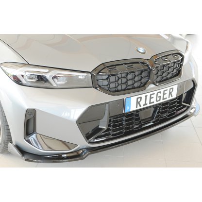 Rieger lipa pod přední nárazník pro BMW řada 3 G21 touring, 07/22-, plast ABS lakovaný do černé lesklé barvy