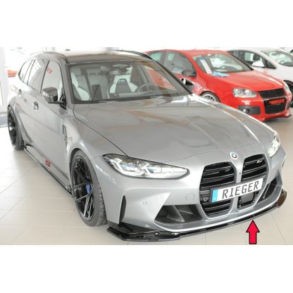 Rieger lipa pod přední nárazník pro BMW řada 3 G81 M3 touring, 07/22-, plast ABS lakovaný do černé lesklé barvy