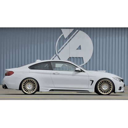 Rieger lipa pod přední nárazník pro BMW řada 4 F32, F33, F36 coupe (3-dvéř.), gran coupe (5-dvéř.), kabriolet vč. faceliftu, 03/13-06/15, 05/14-06/15, 07/15-, 11/12-06/15, plast ABS lakovaný do černé lesklé barvy