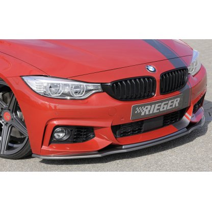 Rieger lipa pod přední nárazník pro BMW řada 4 F32, F33, F36 coupe (3-dvéř.), gran coupe (5-dvéř.), kabriolet vč. faceliftu, 03/13-06/15, 05/14-06/15, 07/15-, 11/12-06/15, plast ABS s povrchovou úpravou Carbon-Look