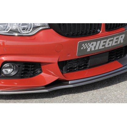 Rieger lipa pod přední nárazník pro BMW řada 4 F32, F33, F36 coupe (3-dvéř.), gran coupe (5-dvéř.), kabriolet vč. faceliftu, 03/13-06/15, 05/14-06/15, 07/15-, 11/12-06/15, plast ABS s povrchovou úpravou Carbon-Look