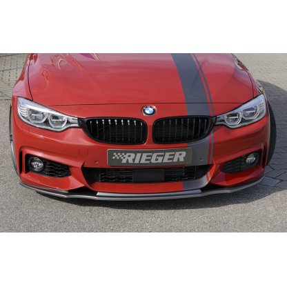 Rieger lipa pod přední nárazník pro BMW řada 4 F32, F33, F36 coupe (3-dvéř.), gran coupe (5-dvéř.), kabriolet vč. faceliftu, 03/13-06/15, 05/14-06/15, 07/15-, 11/12-06/15, plast ABS s povrchovou úpravou Carbon-Look
