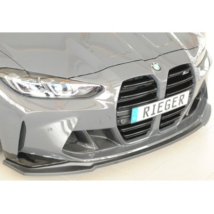 Rieger lipa pod přední nárazník pro BMW řada 4 G83 M4 kabriolet, 06/21-, plast ABS bez povrchové úpravy