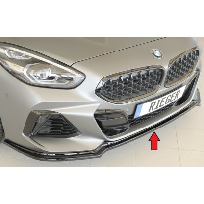 Rieger lipa pod přední nárazník pro BMW Z4 G29, G4Z roadster, 03/19-, plast ABS lakovaný do černé lesklé barvy