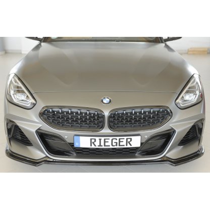 Rieger lipa pod přední nárazník pro BMW Z4 G29, G4Z roadster, 03/19-, plast ABS lakovaný do černé lesklé barvy