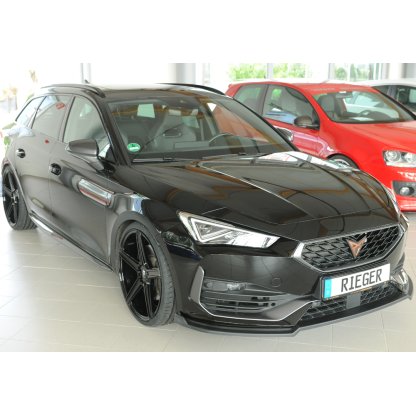 Rieger lipa pod přední nárazník pro Cupra Leon KL 5-dvéř. (ST/sportstourer), 09/20-, plast ABS bez povrchové úpravy
