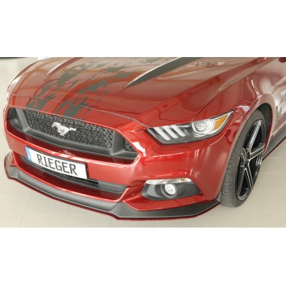 Rieger lipa pod přední nárazník pro Ford Mustang 6 LAE kabriolet, kupé před faceliftem, 11/14-07/17, plast ABS bez povrchové úpravy