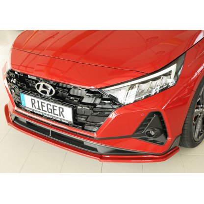 Rieger lipa pod přední nárazník pro Hyundai i20 N-Performance BC3 5-dvéř. (hatchback), 04/21-, plast ABS bez povrchové úpravy