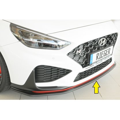 Rieger lipa pod přední nárazník pro Hyundai i30 N-Performance PDE 5-dvéř. (fastback), 05/21-, plast ABS bez povrchové úpravy