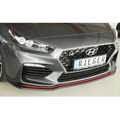 Rieger lipa pod přední nárazník pro Hyundai i30 N-Performance PDE 5-dvéř. (fastback), 5-dvéř. (hatchback), 07/17-, plast ABS bez povrchové úpravy