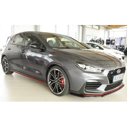 Rieger lipa pod přední nárazník pro Hyundai i30 N-Performance PDE 5-dvéř. (fastback), 5-dvéř. (hatchback), 07/17-, plast ABS bez povrchové úpravy