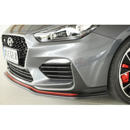 Rieger lipa pod přední nárazník pro Hyundai i30 N-Performance PDE 5-dvéř. (fastback), 5-dvéř. (hatchback), 07/17-, plast ABS bez povrchové úpravy