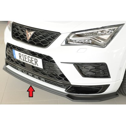 Rieger lipa pod přední nárazník pro Seat Ateca Cupra 5FP, 09/18-07/20, plast ABS bez povrchové úpravy