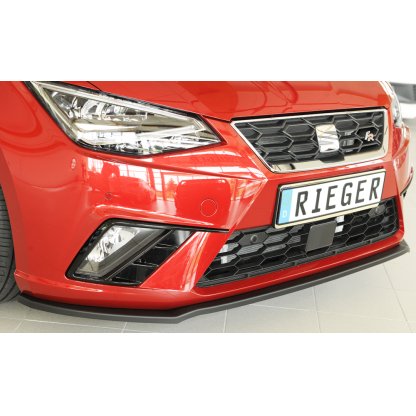 Rieger lipa pod přední nárazník pro Seat Ibiza KJ 5-dvéř., 01/17-, plast ABS bez povrchové úpravy