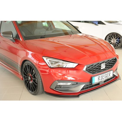 Rieger lipa pod přední nárazník pro Seat Leon KL 5-dvéř., 04/20-, plast ABS bez povrchové úpravy