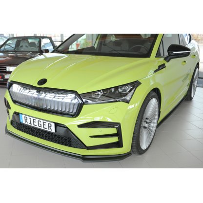 Rieger lipa pod přední nárazník pro Škoda Enyaq iV RS SUV (5AZ), 07/21-, plast ABS bez povrchové úpravy
