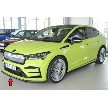 Rieger lipa pod přední nárazník pro Škoda Enyaq iV RS SUV (5AZ), 07/21-, plast ABS bez povrchové úpravy