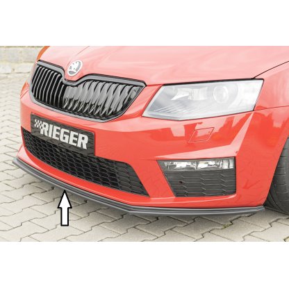 Rieger lipa pod přední nárazník pro Škoda Octavia RS 5E combi, sedan před faceliftem, 06/13-01/17, plast ABS bez povrchové úpravy