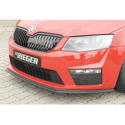 Rieger lipa pod přední nárazník pro Škoda Octavia RS 5E combi, sedan před faceliftem, 06/13-01/17, plast ABS bez povrchové úpravy