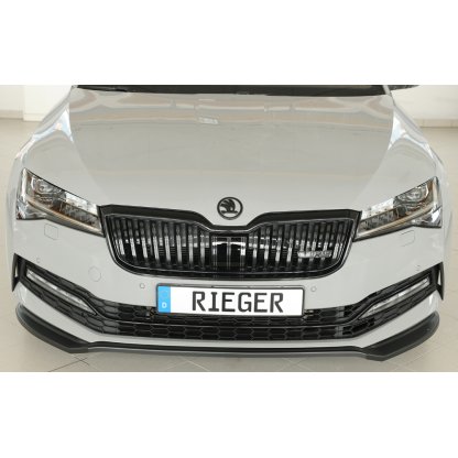 Rieger lipa pod přední nárazník pro Škoda Superb III 3T, 3V combi, 08/19-, plast ABS bez povrchové úpravy