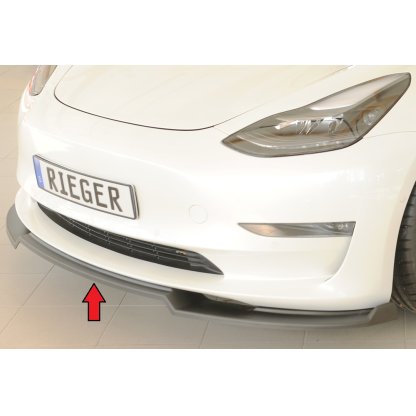 Rieger lipa pod přední nárazník pro Tesla Model 3 003, 06/18-, plast ABS bez povrchové úpravy