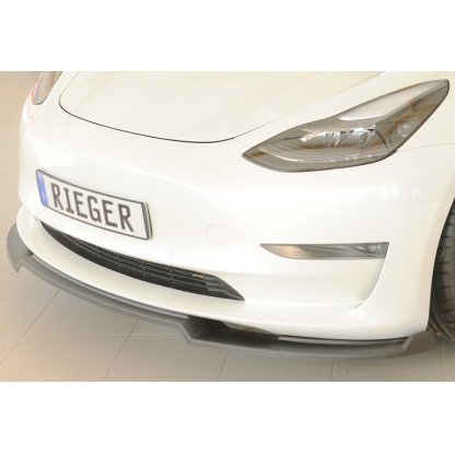 Rieger lipa pod přední nárazník pro Tesla Model 3 003, 06/18-, plast ABS bez povrchové úpravy