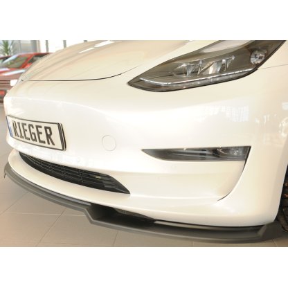 Rieger lipa pod přední nárazník pro Tesla Model 3 003, 06/18-, plast ABS bez povrchové úpravy