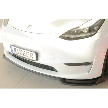 Rieger lipa pod přední nárazník pro Tesla Model Y 003, 03/20-, plast ABS bez povrchové úpravy