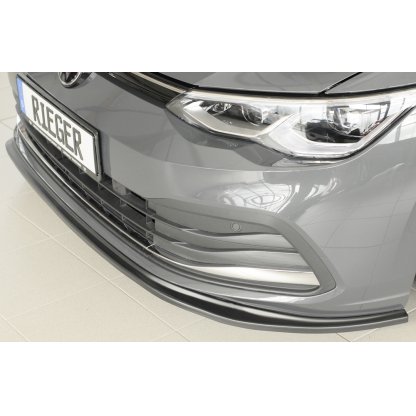 Rieger lipa pod přední nárazník pro Volkswagen Golf 8 3-dvéř., 12/19-, plast ABS bez povrchové úpravy
