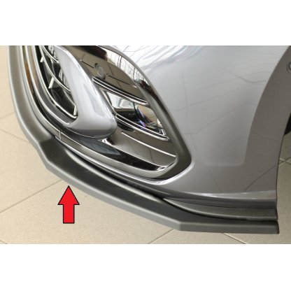 Rieger lipa pod přední nárazník pro Volkswagen Polo AW 5-dvéř., 06/21-, plast ABS bez povrchové úpravy