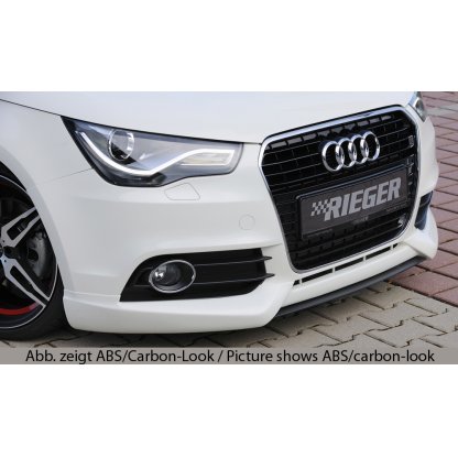 Rieger lipa pod přední nárazník Rieger pro Audi A1 8X 3-dvéř., 5-dvéř. (sportback) před faceliftem, 08/10-12/14, plast ABS bez povrchové úpravy