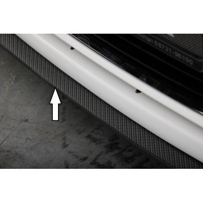 Rieger lipa pod přední nárazník Rieger pro Audi A1 8X 3-dvéř., 5-dvéř. (sportback) před faceliftem, 08/10-12/14, plast ABS s povrchovou úpravou Carbon-Look