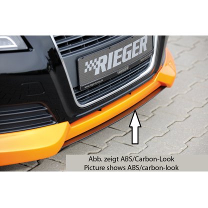 Rieger lipa pod přední nárazník Rieger pro Audi A3 8P 3-dvéř., 5-dvéř., kabriolet, Sportback po faceliftu, 07/08-, plast ABS bez povrchové úpravy