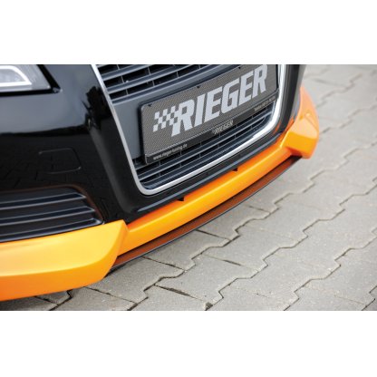 Rieger lipa pod přední nárazník Rieger pro Audi A3 8P 3-dvéř., 5-dvéř., kabriolet, Sportback po faceliftu, 07/08-, plast ABS s povrchovou úpravou Carbon-Look