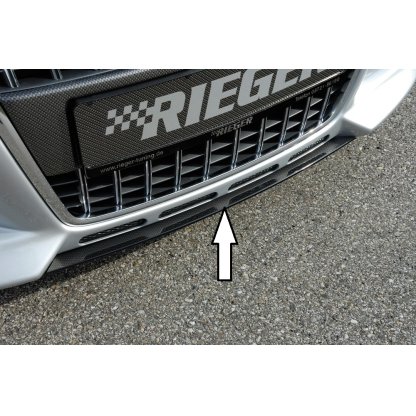 Rieger lipa pod přední nárazník Rieger pro Audi A3 8P 3-dvéř., 5-dvéř., Sportback, 06/05-06/08, plast ABS s povrchovou úpravou Carbon-Look