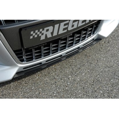 Rieger lipa pod přední nárazník Rieger pro Audi A3 8P 3-dvéř., 5-dvéř., Sportback, 06/05-06/08, plast ABS s povrchovou úpravou Carbon-Look