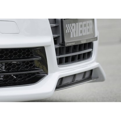 Rieger lipa pod přední nárazník Rieger pro Audi A3 8V 3-dvéř. (hatchback 8V1), 5-dvéř. (sportback 8VA) před faceliftem, 07/12-08/16, plast ABS bez povrchové úpravy, pod přední nárazník Rieger obj. kód K 00056790/91/92/93
