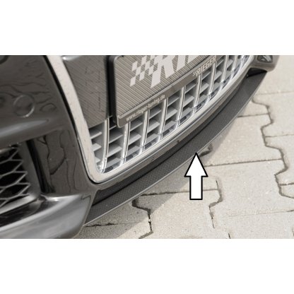 Rieger lipa pod přední nárazník Rieger pro Audi A4 8H kabriolet před faceliftem, 04/02-12/05, plast ABS s povrchovou úpravou Carbon-Look