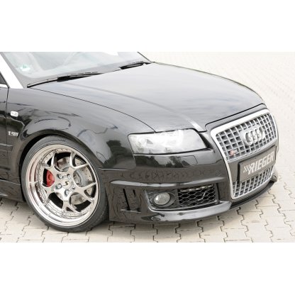 Rieger lipa pod přední nárazník Rieger pro Audi A4 8H kabriolet před faceliftem, 04/02-12/05, plast ABS s povrchovou úpravou Carbon-Look