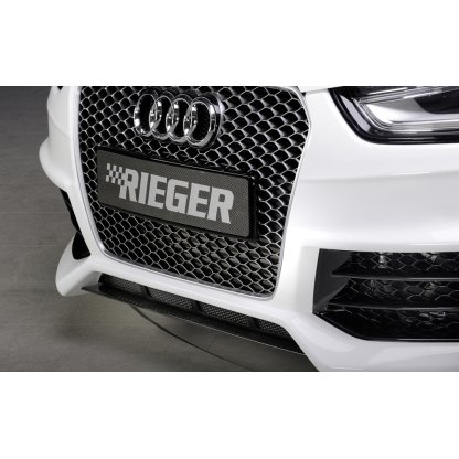 Rieger lipa pod přední nárazník Rieger pro Audi A4 B8, B81 avant, sedan po faceliftu, 01/12-, plast ABS bez povrchové úpravy, pod přední nárazník Rieger obj. kód K 00055540/41/42/43/44/45/46/47
